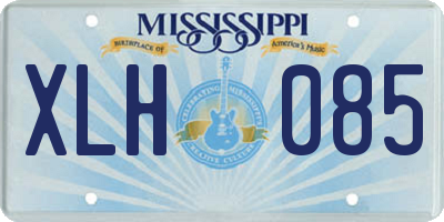 MS license plate XLH085