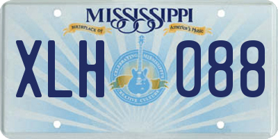 MS license plate XLH088