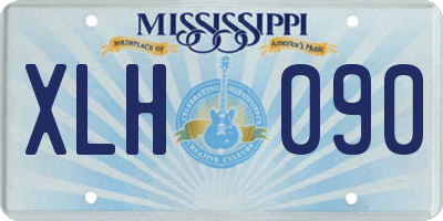 MS license plate XLH090