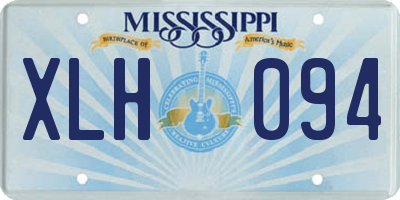 MS license plate XLH094