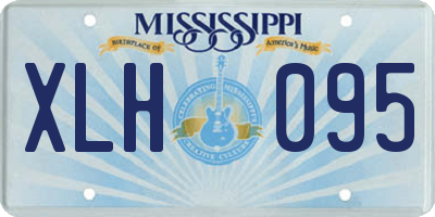 MS license plate XLH095