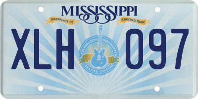 MS license plate XLH097