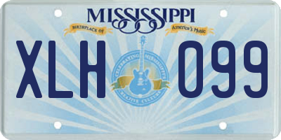 MS license plate XLH099