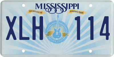 MS license plate XLH114