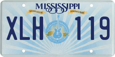 MS license plate XLH119