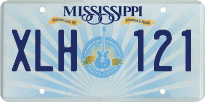 MS license plate XLH121