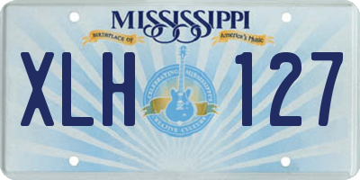 MS license plate XLH127