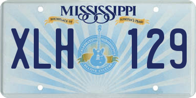 MS license plate XLH129