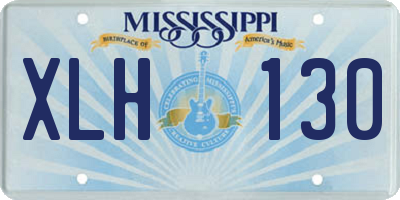MS license plate XLH130