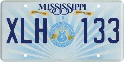 MS license plate XLH133