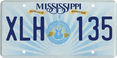 MS license plate XLH135