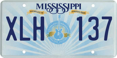MS license plate XLH137