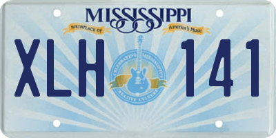 MS license plate XLH141