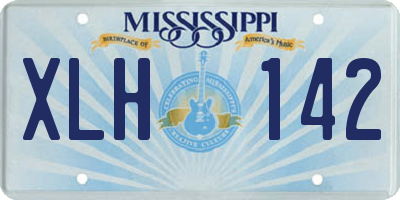 MS license plate XLH142