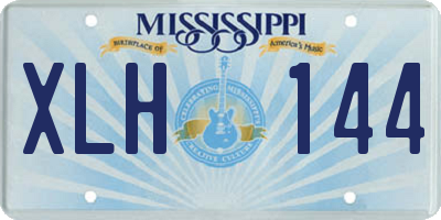 MS license plate XLH144