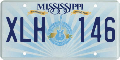 MS license plate XLH146