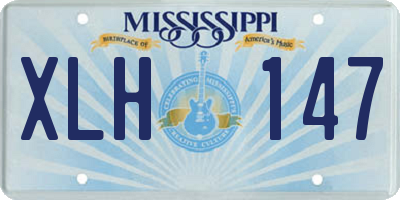 MS license plate XLH147