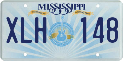 MS license plate XLH148