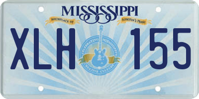 MS license plate XLH155