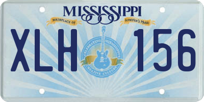 MS license plate XLH156