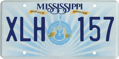 MS license plate XLH157