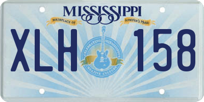 MS license plate XLH158