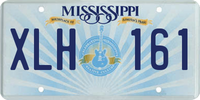 MS license plate XLH161