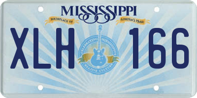 MS license plate XLH166