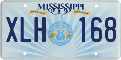 MS license plate XLH168