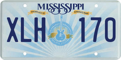 MS license plate XLH170