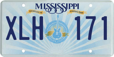 MS license plate XLH171