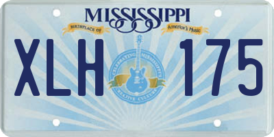MS license plate XLH175
