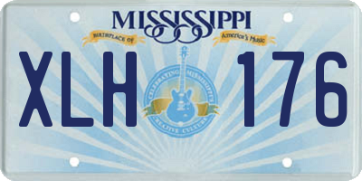 MS license plate XLH176