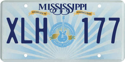 MS license plate XLH177