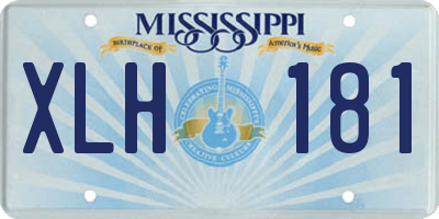 MS license plate XLH181