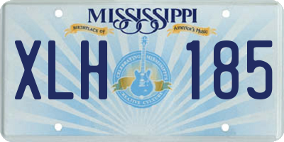 MS license plate XLH185