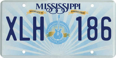 MS license plate XLH186