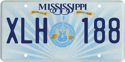 MS license plate XLH188