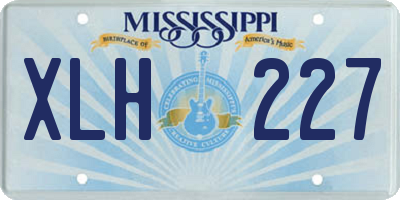 MS license plate XLH227