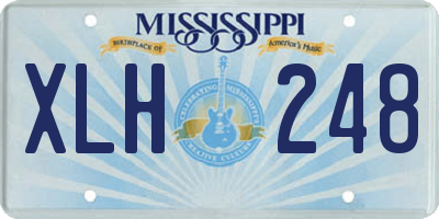 MS license plate XLH248