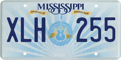 MS license plate XLH255