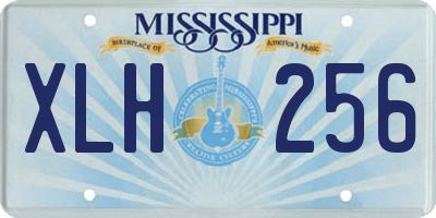 MS license plate XLH256