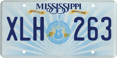 MS license plate XLH263
