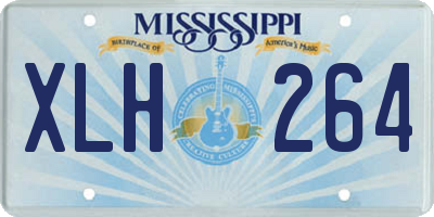 MS license plate XLH264