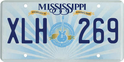 MS license plate XLH269