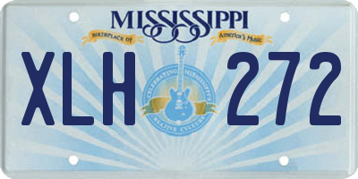 MS license plate XLH272
