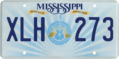 MS license plate XLH273