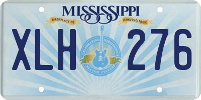 MS license plate XLH276