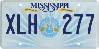 MS license plate XLH277