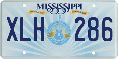 MS license plate XLH286
